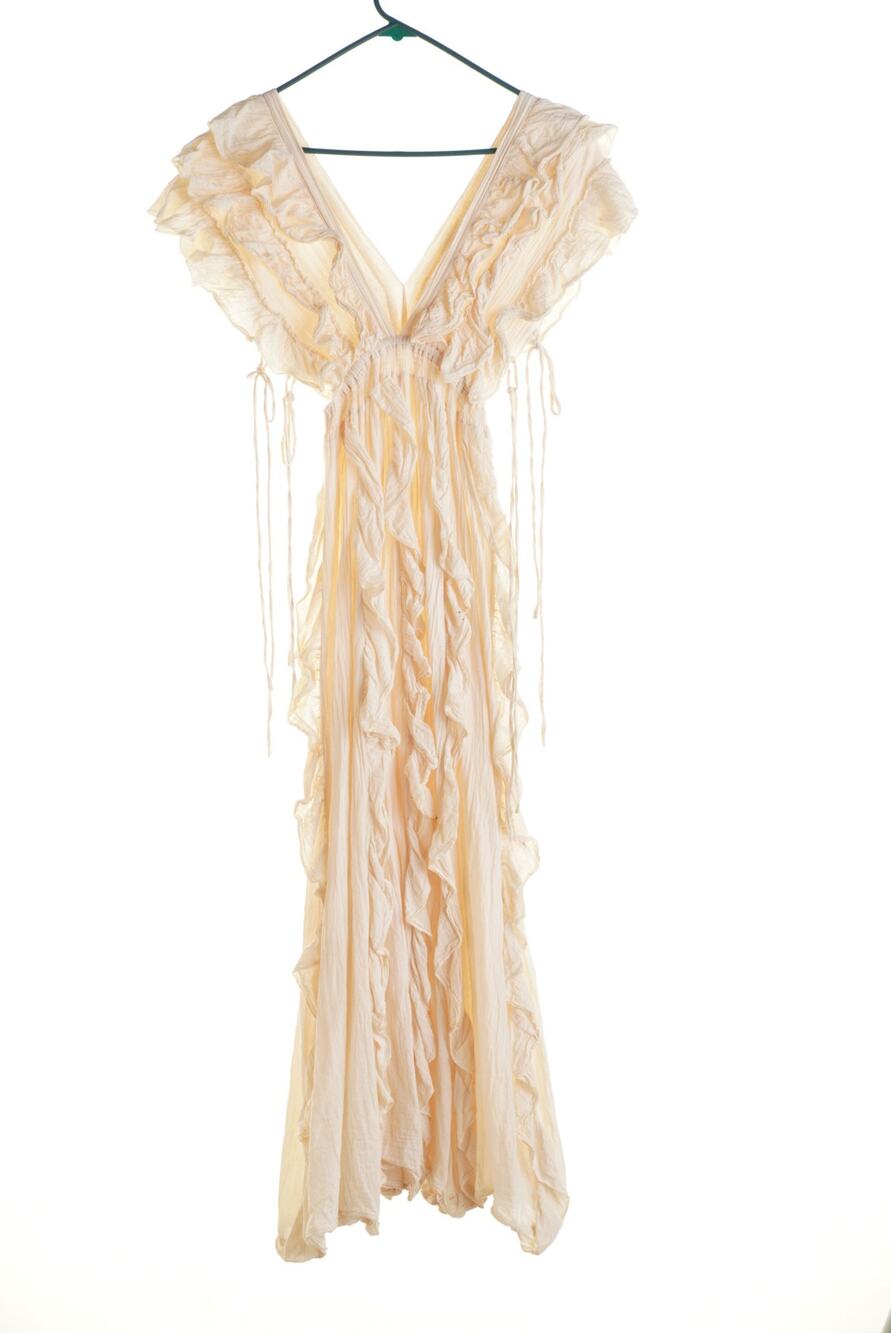 White Bohemian Maxi Dress